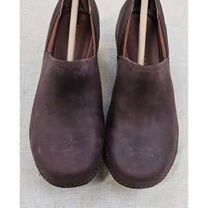 Merrell Emma LTR Brunette Performance Footwear Clogs Brown‎ Leather Women Size 6